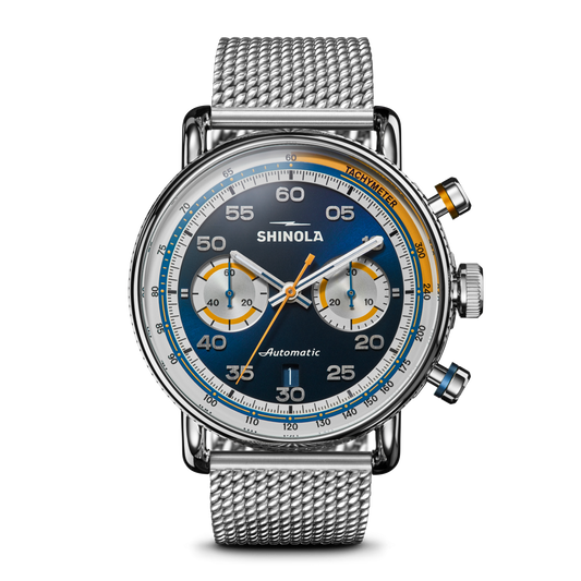 Shinola Canfield Speedway 44mm Open Road Automatic Chronograph Watch