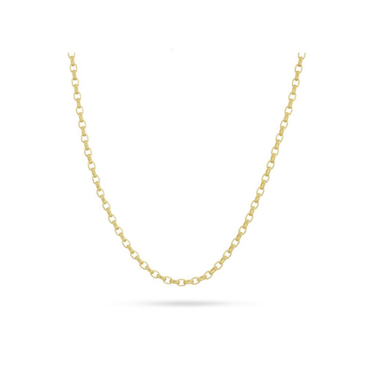 LOLA 18" 3mm Gold Plated Signature Rolo Chain