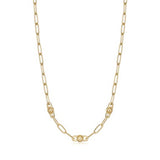 Orb Link Chunky Chain Necklace