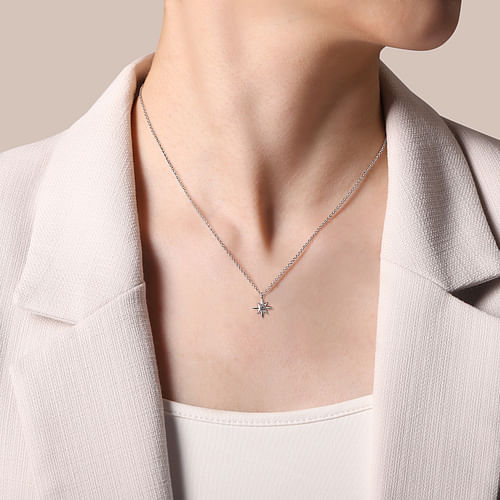 Gabriel & Co. Diamond Star Necklace