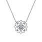 Round Filigree White Sapphire Necklace