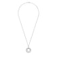 Triple Row Bujukan White Sapphire Circle Necklace