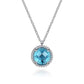 Bujukan Blue Topaz Pendant Necklace