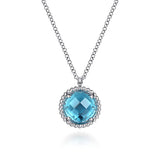 Bujukan Blue Topaz Pendant Necklace