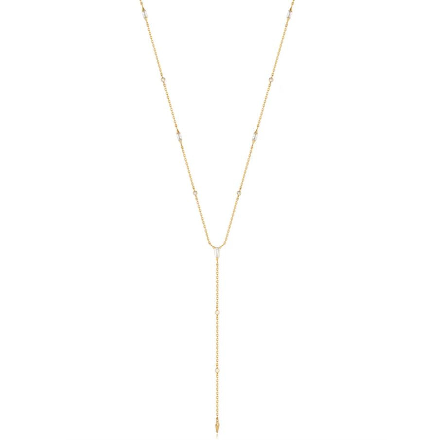 Sparkle Point Y Necklace