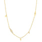 Geometric Sparkle Chain Necklace