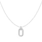 Oval Hoop Pendant Necklace