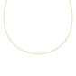 Gold Tone Disc Station Necklace