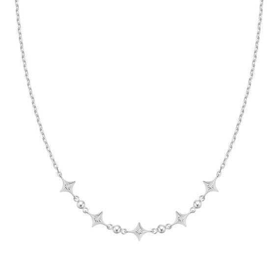 Sparkling Star Station Necklace