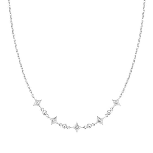 Sparkling Star Station Necklace