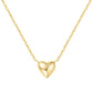 Gold Tone Sweetheart Necklace