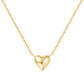 Gold Tone Sweetheart Necklace