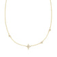 Sterling Silver Gold Plated Star CZ Necklace - Ania Haie