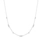 Silver Sparking Bezel Cubic CZ Necklace