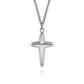 Sterling Silver Contemporary Cross Pendant Necklace 22-Inch