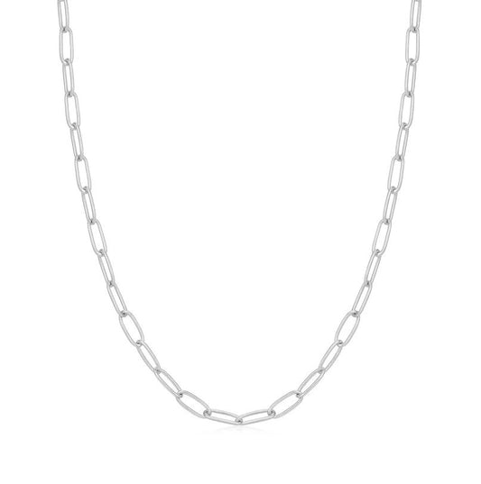 Sterling Silver Link Charm Chain Necklace - Ania Haie