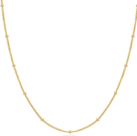 Sterling Silver Gold Plated Orb Chain - Ania Haie