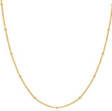 Sterling Silver Gold Plated Orb Chain - Ania Haie