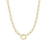 Sterling Silver Gold Plated Link Charm Chain - Ania Haie