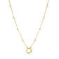 Sterling Silver Gold Plated Shimmer Chain Charm Necklace - Ania Haie