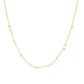 Sterling Silver Gold Plated Mini Disc Drop Stacking Necklace - Ania Haie