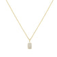 Sterling Silver Gold Plated Pave Pendant Necklace - Ania Haie