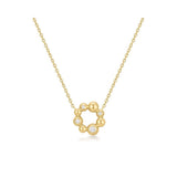 Asymmetric Beaded Circle Necklace