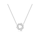 Asymmetric Beaded Circle Necklace