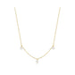 Triple Shell Pearl Station Necklace