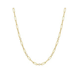 Bezel Station Paper Clip Chain Necklace