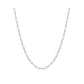 Bezel Station Paper Clip Chain Necklace
