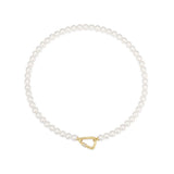 Lobster Clasp Shell Pearl Necklace