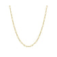 Bezel Station Paper Clip Chain Necklace