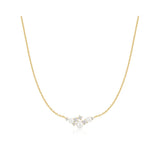 Shell Pearl Cluster Necklace