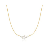 Shell Pearl Cluster Necklace