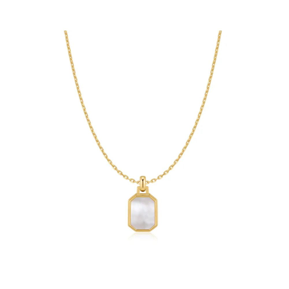 Square Mother-of-Pearl Necklace