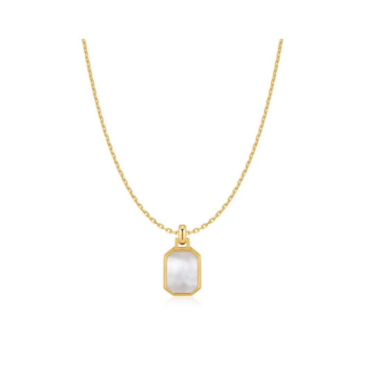 Square Mother-of-Pearl Necklace