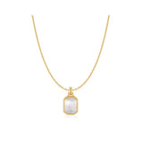 Square Mother-of-Pearl Necklace
