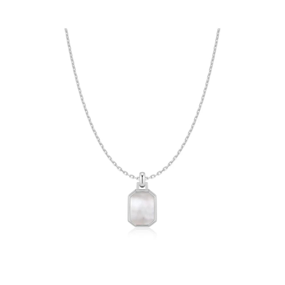 Square Mother-of-Pearl Necklace
