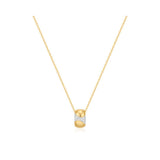 Puffed Rivulet Pave Necklace