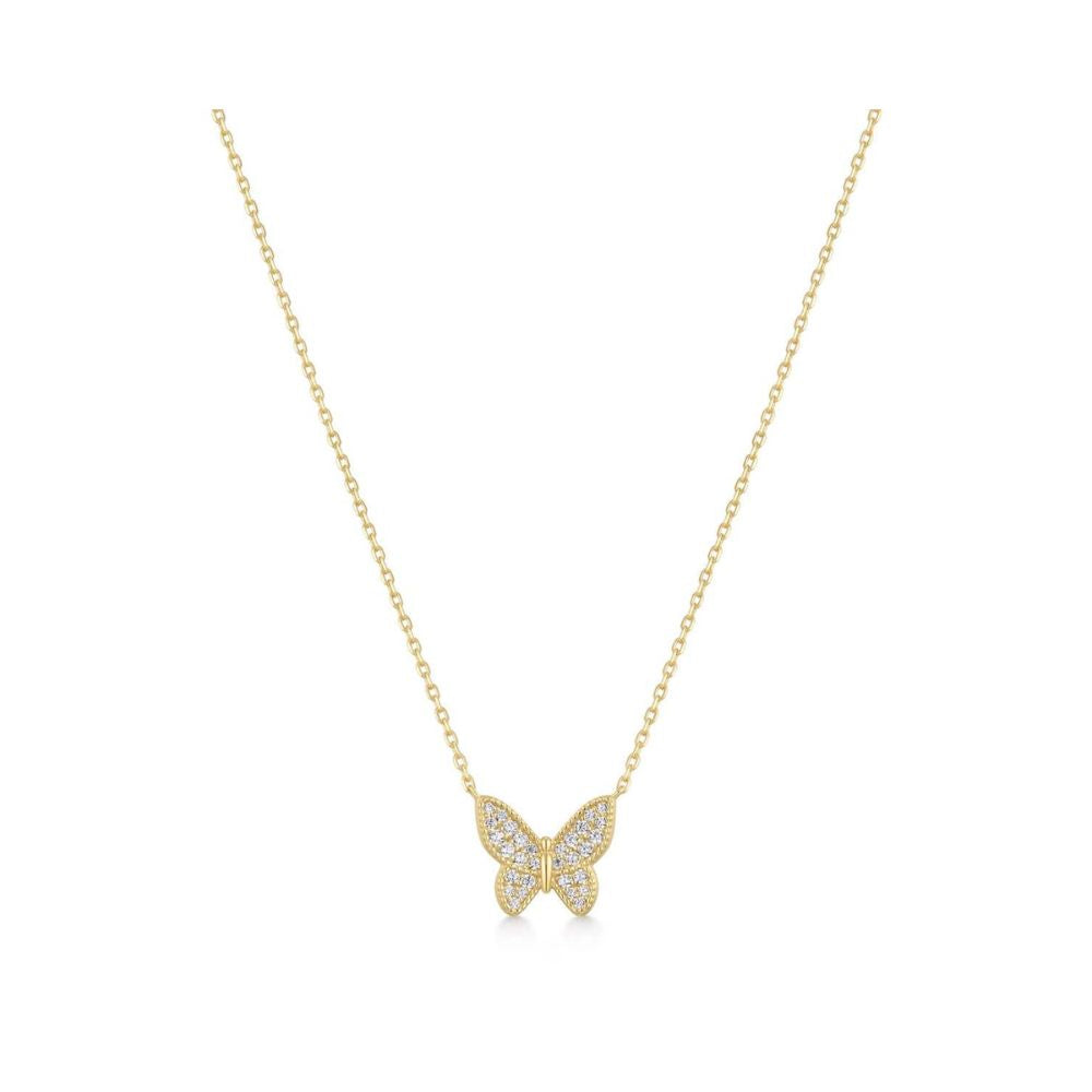 Butterfly Pave Necklace