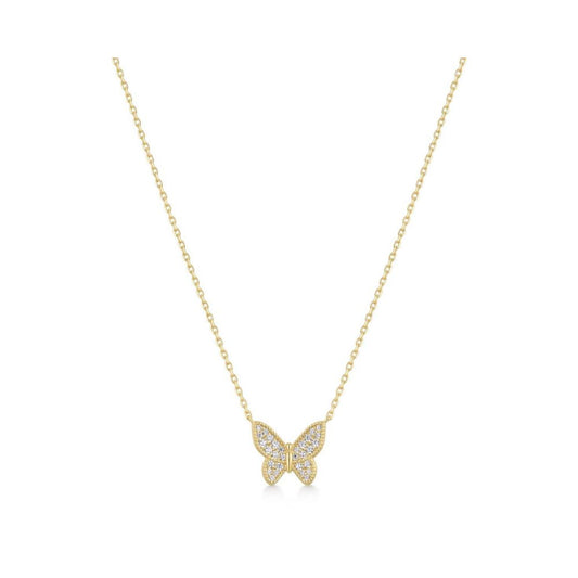 Butterfly Pave Necklace