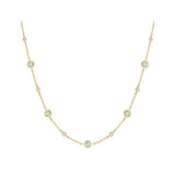 Mint Green Station Necklace