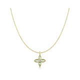 Mint Green Lucky Clover Necklace