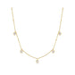 Molten Bezel-Set Droplet Necklace