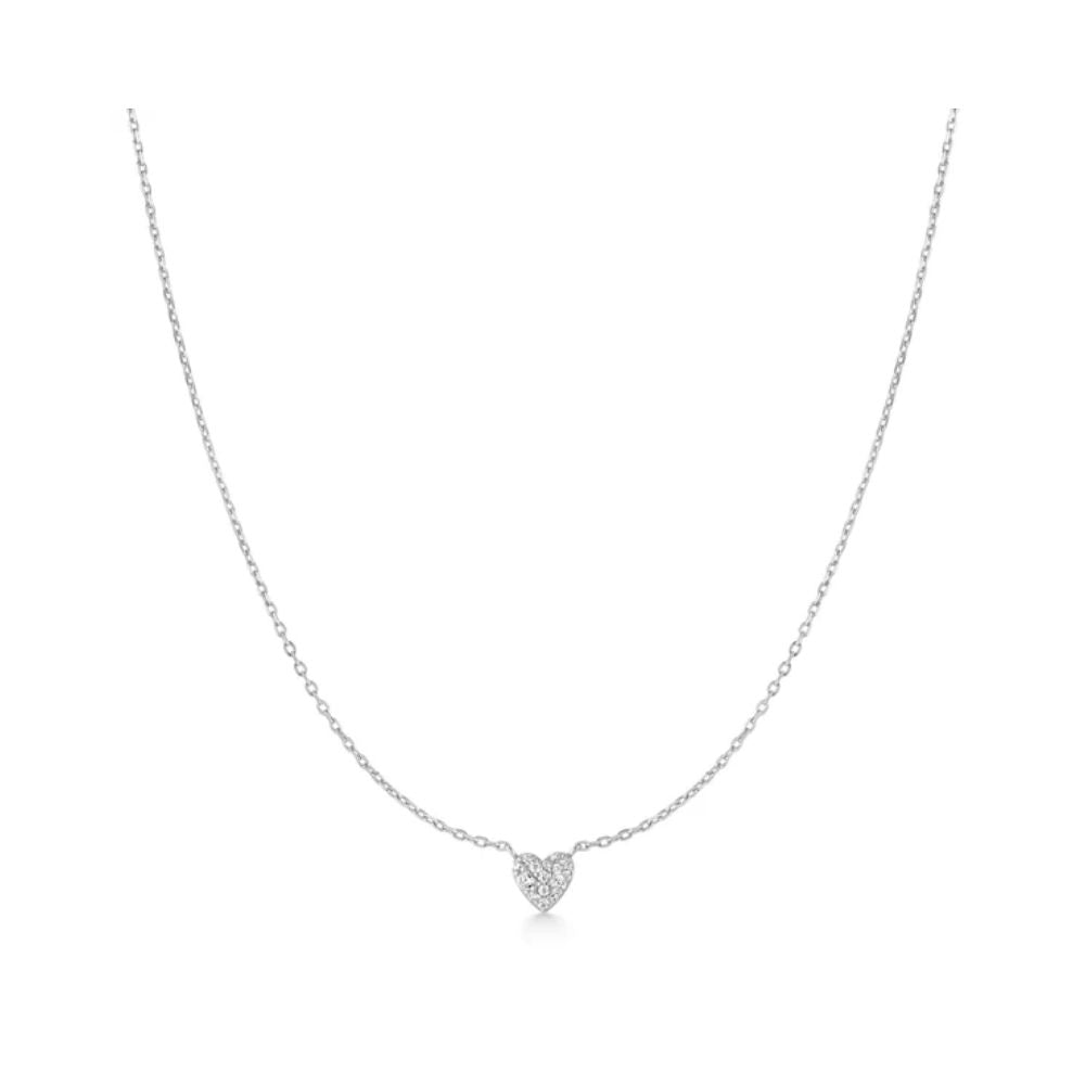 Pave Heart Necklace