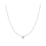 Pave Heart Necklace