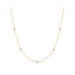 Classic Bezel-Set Station Necklace