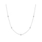 Classic Bezel-Set Station Necklace
