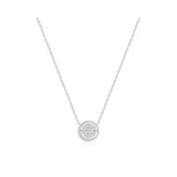 Pave Moon Evil-Eye Necklace